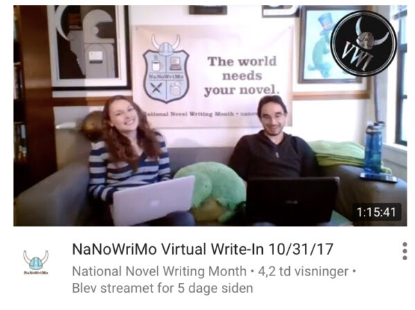 NaNoWriMo virtual write-in